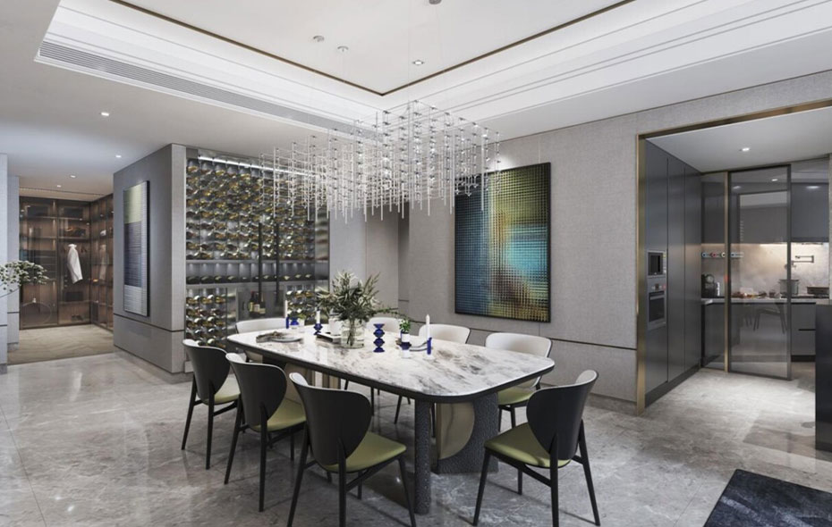 天津招商津湾天玺296样板间